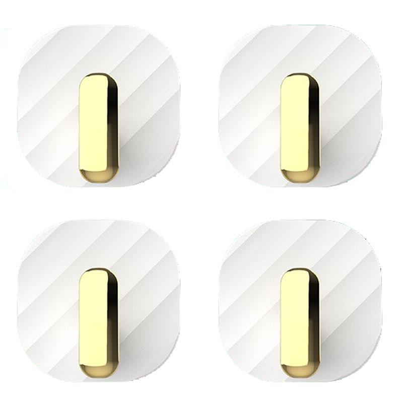 

YM802 4Pcs Kitchen Bedroom Punch Free Wall Hanger Waterproof Traceless Hook