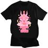 Kawaii Pastel Goth Cute Creepy Black Cat Tshirt Women Summer XS-4XL Tops Creative Pattern Personalized Street Tee Y2k