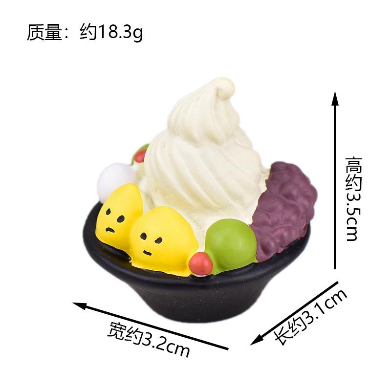 Zakka Summer Ice Cream Truck Monster Chocolate Cool Mint Popsicle Cone Cat Cute Snow Monster Creative Miniature Scene Decoration