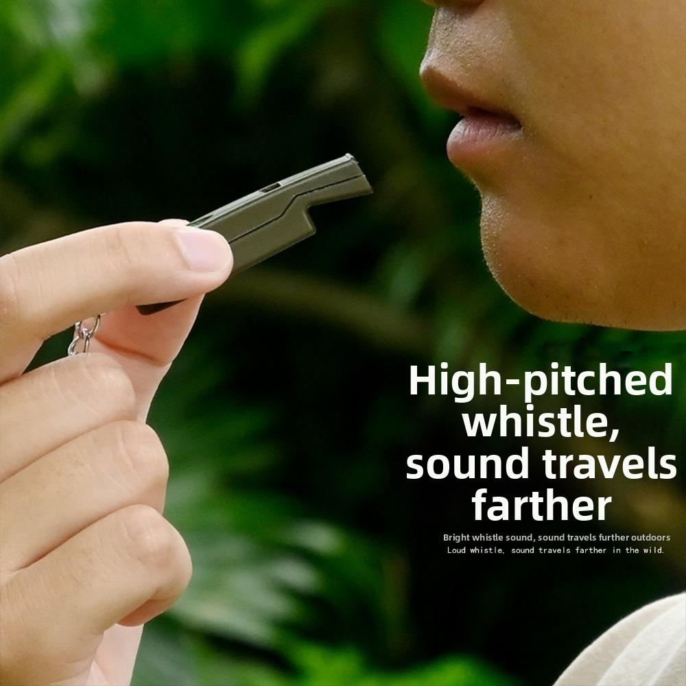 ABS Material Emergency Safety Tool 2in1 Loud Sound Whistle High Quality Outdoor Survival Whistle