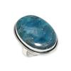 Neon Blue Apatite Gemstone 925 Sterling Silver Jewelry Ring Size 9