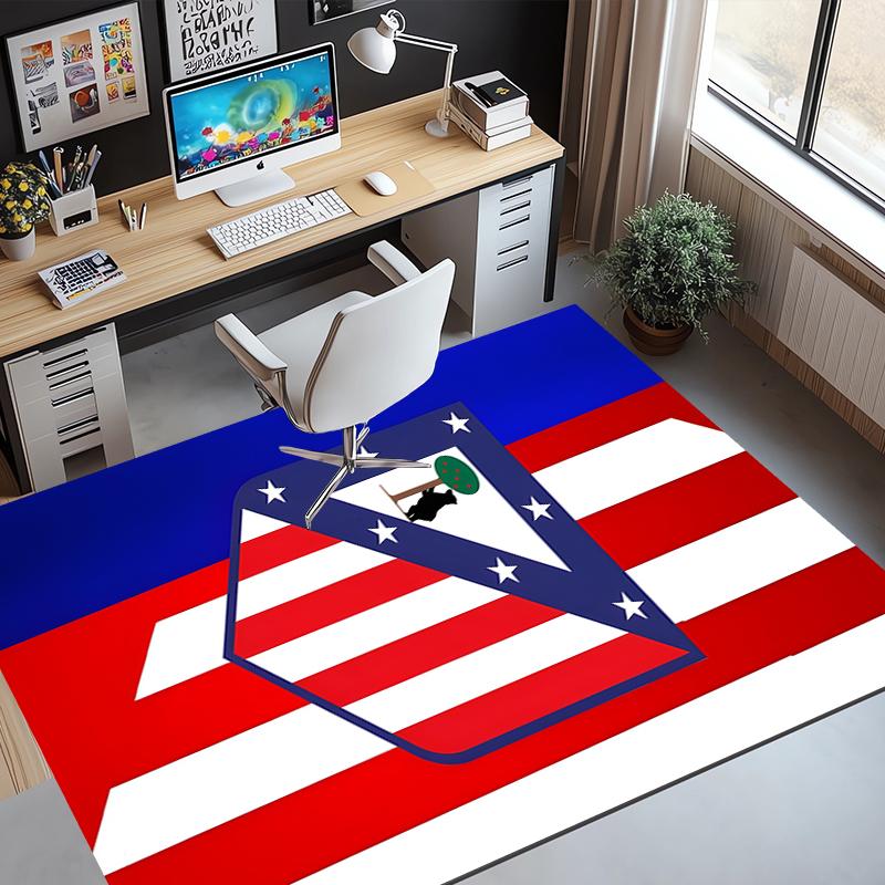 Football Club Pattern Rug, Indoor/Outdoor Mat, for Picnic, Gameroom, Bedroom, Office, Living Room, Home Decor Carpet, Birthday Gift