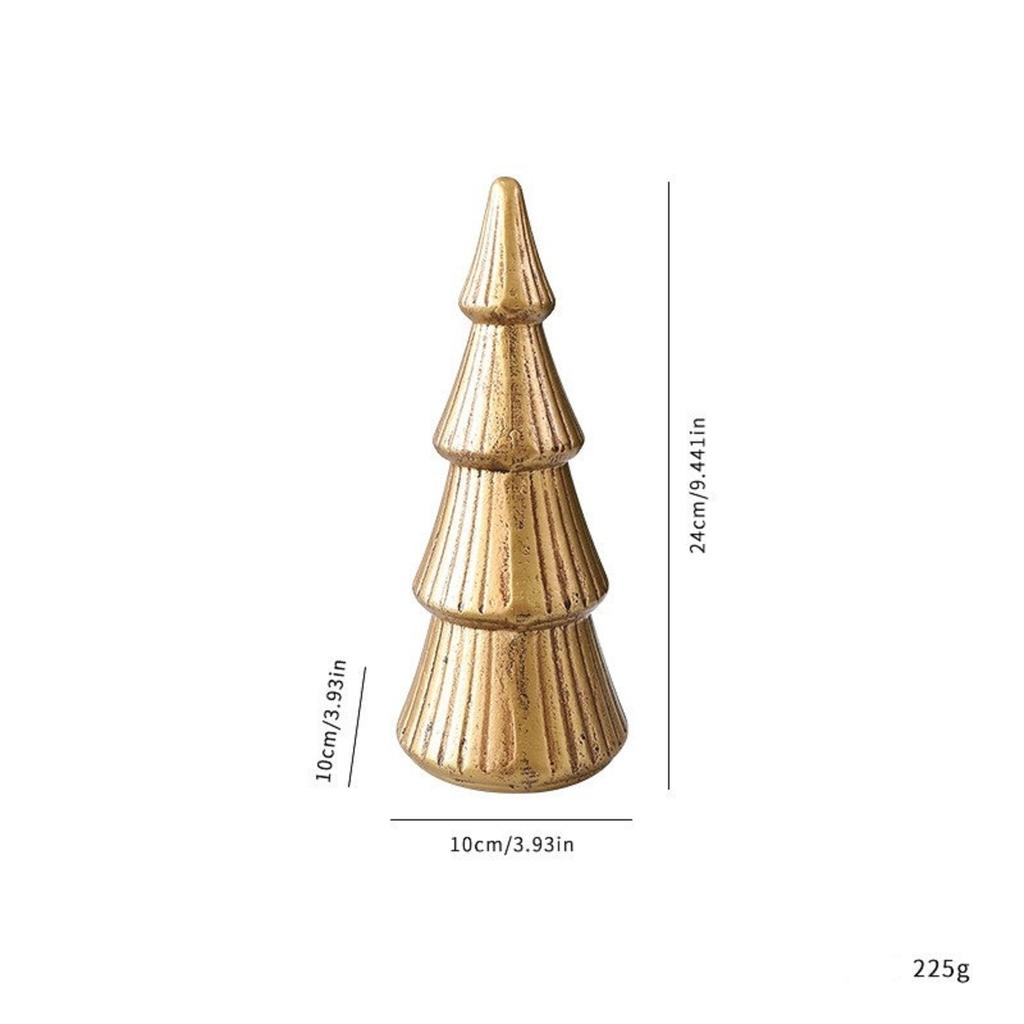 Weihnachtsbaum Holzschmuck, Weihnachts-Tischdekorationen für Innen, Goldene Weihnachtsbaumdekorationen