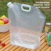 Outdoor Portable Water Bag, Folded and Stacked, Thick Camping Plastic Water Bucket, Concert Music Festival Water Storage Bag