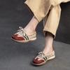 Fashion GKTINOO 2025 Spring New Flat Lace-up Shoes Mixed Colors Comfortable Leisure Soft Soled Women's Slip-on Shoes