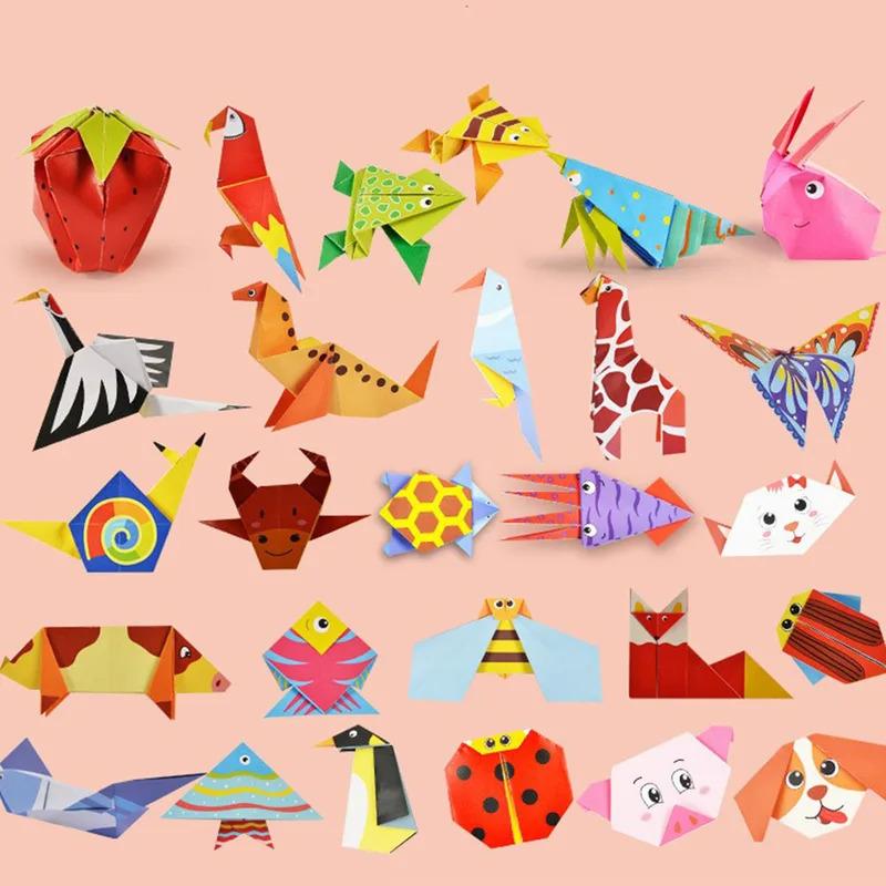 54 Pages of Montessori Toys Cartoon Animal Origami Handicrafts Children's Craft Toys Children's Educational Toy Gifts