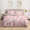 Black Plus White Striped Quen Sized Dimensions Soft Duvet Cover, Stylish Soft Warm Soft Duvet Cover, Suitable For Men Plus Women Bedrom Soft Duvet