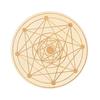 Wooden Coasters For Drinks 10x Creative Geometric Pattern Drink Coasters Unique Wooden Cup Mat Heat Resistant Tabletop