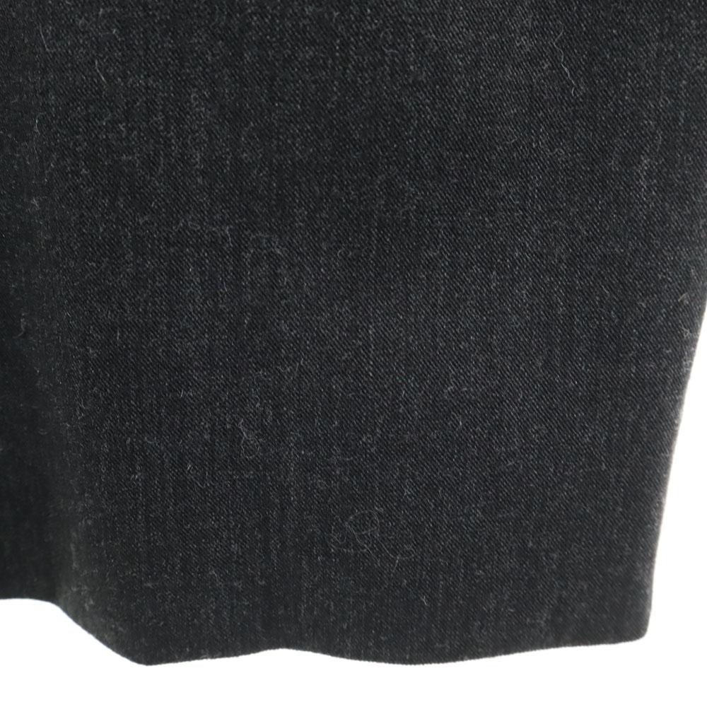 Chanel Midi Length Tight Skirt Charcoal Gray Women Used