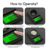 Digital Pocket Scale Weigh Gram Scale Accuracy 500g/0.01g Mini Jewelry Scale