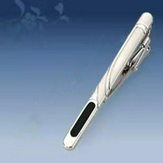 Men's Geometric Frosted Tie Clip - Stylish & Personalized Business Accessory