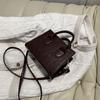 Chic Minimalist Small Handbag For Women Retro Style Soft Pu Casual Crossbody