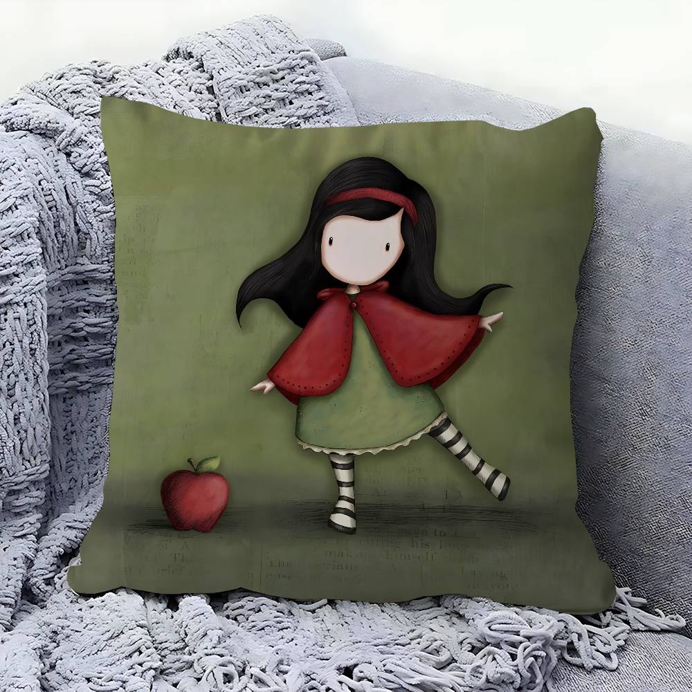 Cartoon CUTE Santoro Gorjuss Pillowcase Toon Gift Cushion Cover Bedroom Home Sofa Chair Seat Decor Pillow Case