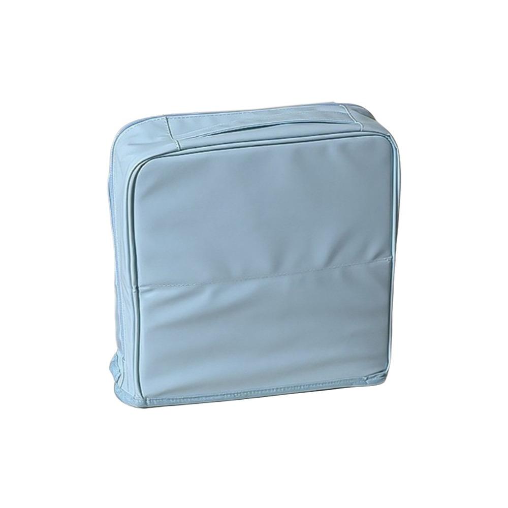 Square Vertical Makeup Bag Multi-layer Stationery Storage Bag Toiletry Storage Bag Travel синий