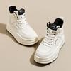 Women's Shoes 2026 Spring and Autumn New Casual Low Top White Shoes Women's Versatile Leather Women's Shoes Thick Sole