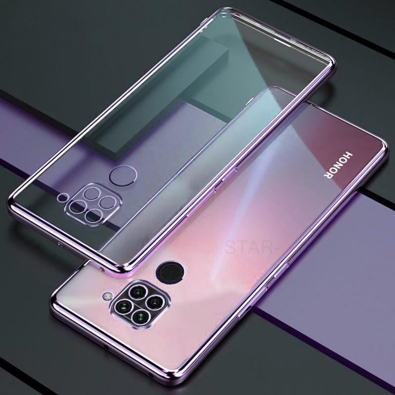 Luxury Plating Bumper Clear Case For Xiaomi Redmi Note 9 Pro Note9 S 9s 9pro Note9pro Soft Silicone Transparent Back Cover Funda