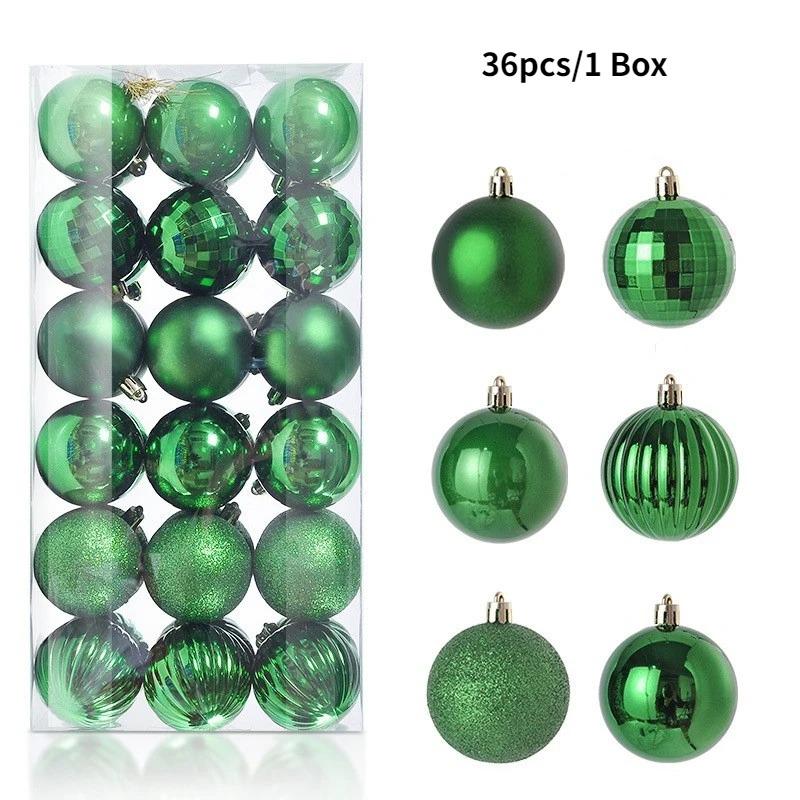 4CM Christmas Decoration Christmas Balls Hanging Xmas Tree Pendant for Home Party Decor 2025 New Year Navidad Gifts Ornaments