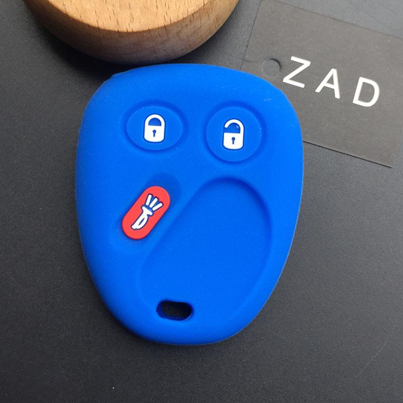 ZADsilicone rubber Car Key case cover for GMC For Buick Ranier Chevy Trailblazer S10 Envoy Yukon for Cadillac Hummer H2 Saturn f