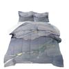 New Marble Texture Water Ripple Quilt Set - 3 Piece Set with Plush Fill and Printed Duvet Cover