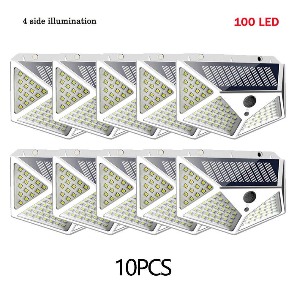 1/2/4/6/8/10PCS Multifunctional LED Solar Lights With Motion Sensor Outdoor Waterproof Decoration 180 Degree Lighting Wall Lamp