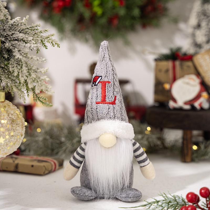 Adorable Christmas Gnome Figurine With Knitted Hat Perfect For Festive Decor