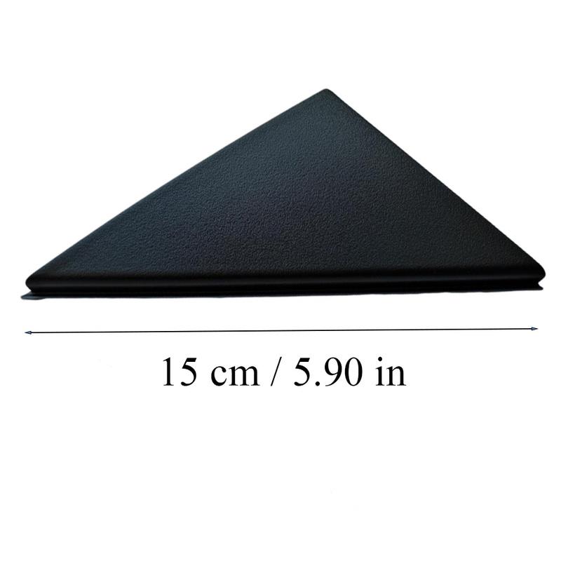 Car Rearview Mirror Triangle Panel Cover for Hyundai Kona 2018 2019 2020 2021 2022 2023 86190-J9000 86180-J9000 Unpainted Black