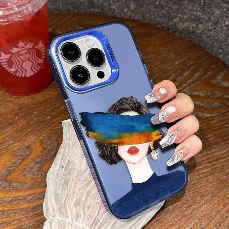 New Art Girl Applicable iPhone 17 Mobile Phone Case Apple 15promax/14 Anti-drop 13pro Personality 16