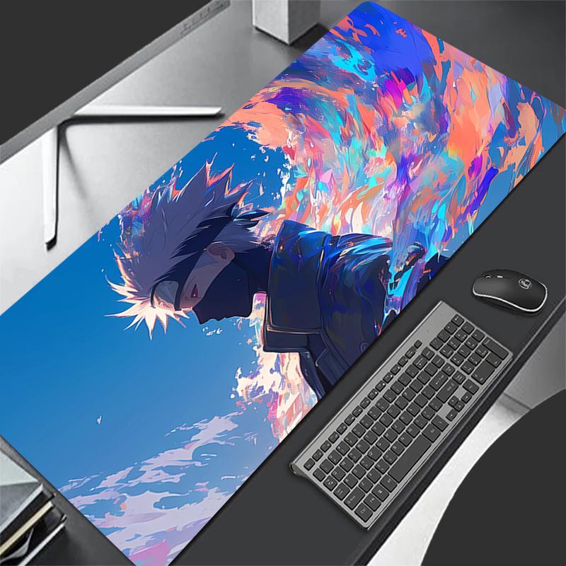 Large Mouse Pad Naruto Kakashi Hatake Lockedge Large Gaming Accessories Computer Gamer Keyboard Mouse Mat Desk Mousepad For Gift