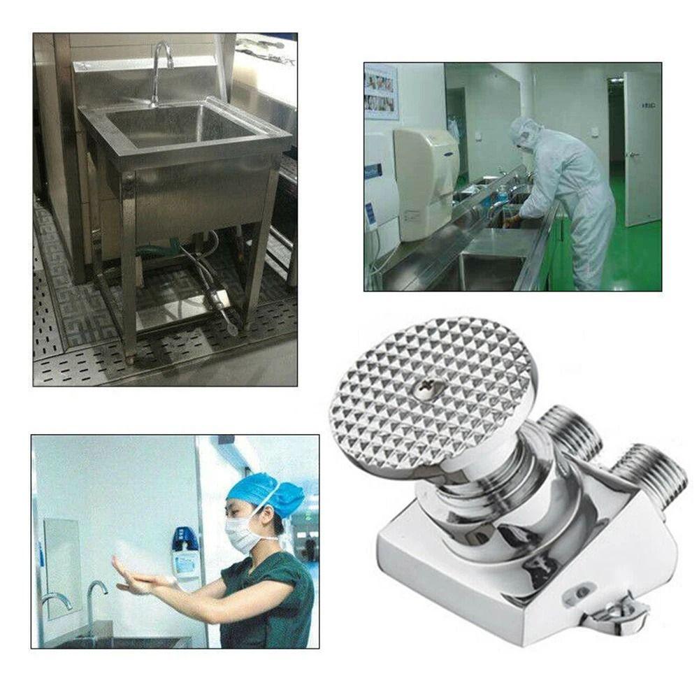 Brass Construction Foot Pedal Valve Water Saving Tap Pedal Bathroom Faucet  Bathroom Basin