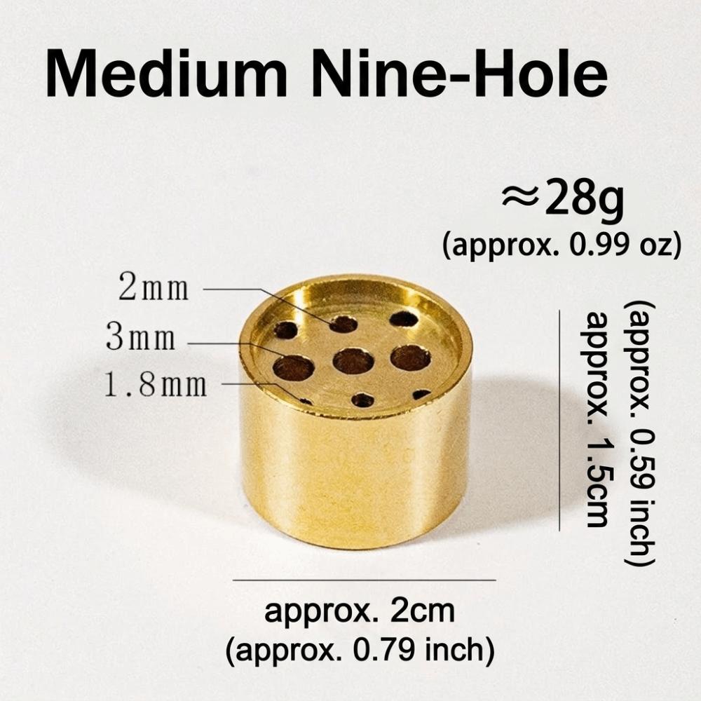 9 Holes Incense Burner Vintage Mini Vase Tibetan Incense Burner Incense Holder Study Office
