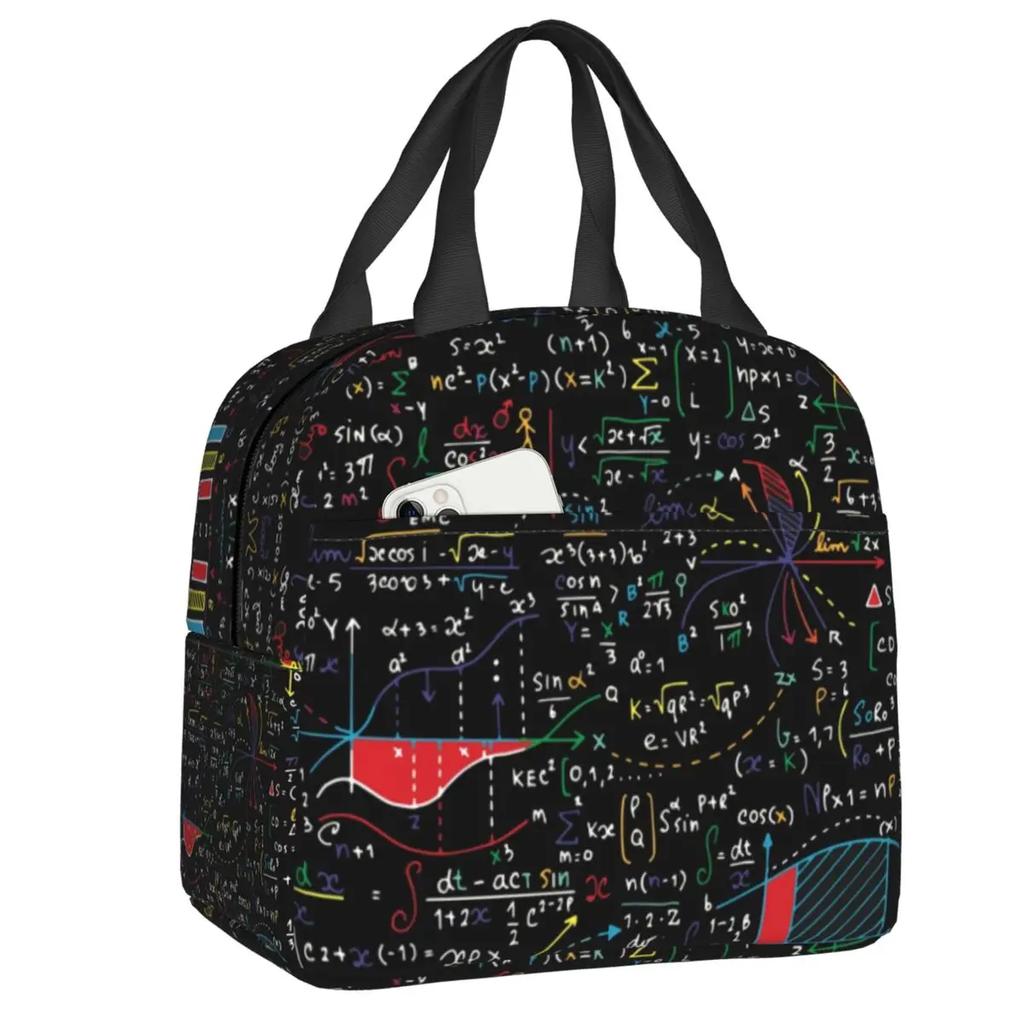 Chemistry Teacher Periodic Table Insulated Lunch Tote Bag for Kid Science Lab Tech Portable Thermal Cooler Food Lunch Box School