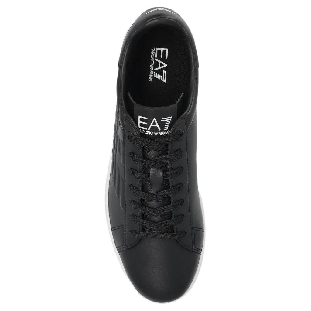 Emporio Armani EA7 Leather Low Top Sneakers Men sneakers Black 7X000331AF10848UC001