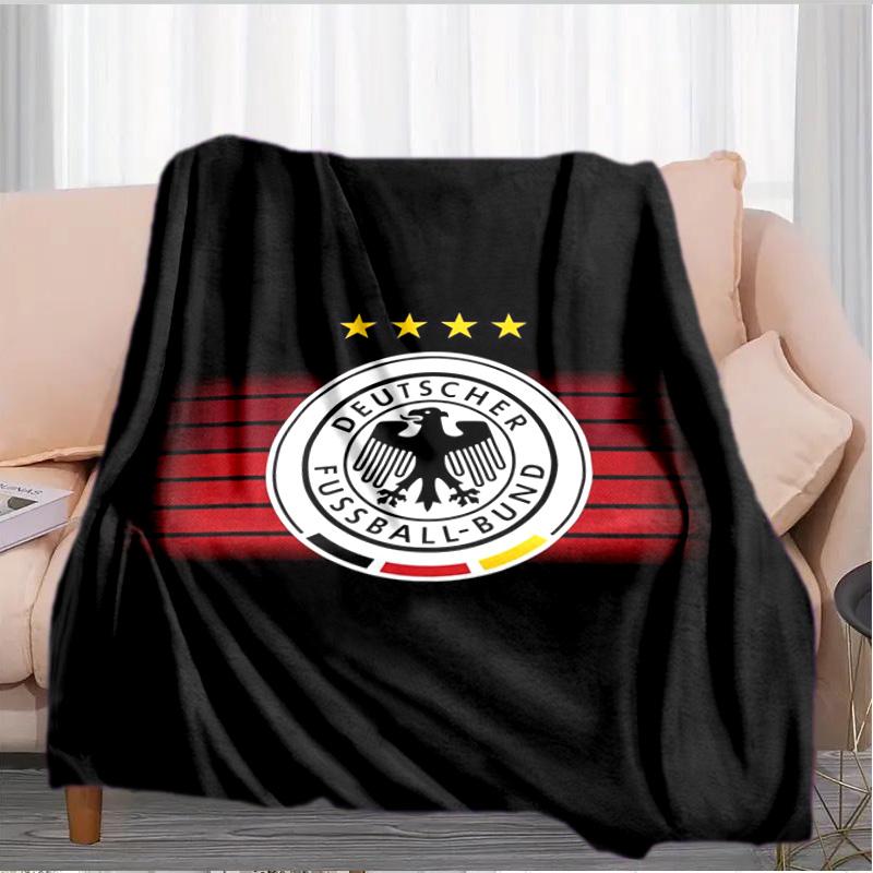 German Football Emblem Printed Throws Blanket Soft Flannel Blankets for Couch Bed Gifts for Men Women Picnic blanket Christmas gifts