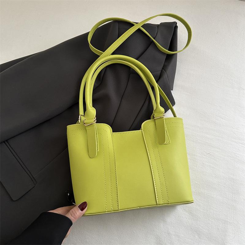 pring new textured fashion shoulder bag large capacity simple casual handbag