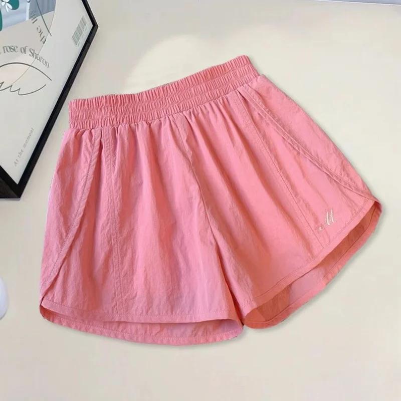 Children's Summer Loose Shorts Pocket High Waist Sports Thin Baggy Short Pants Comfortable Casual Girls