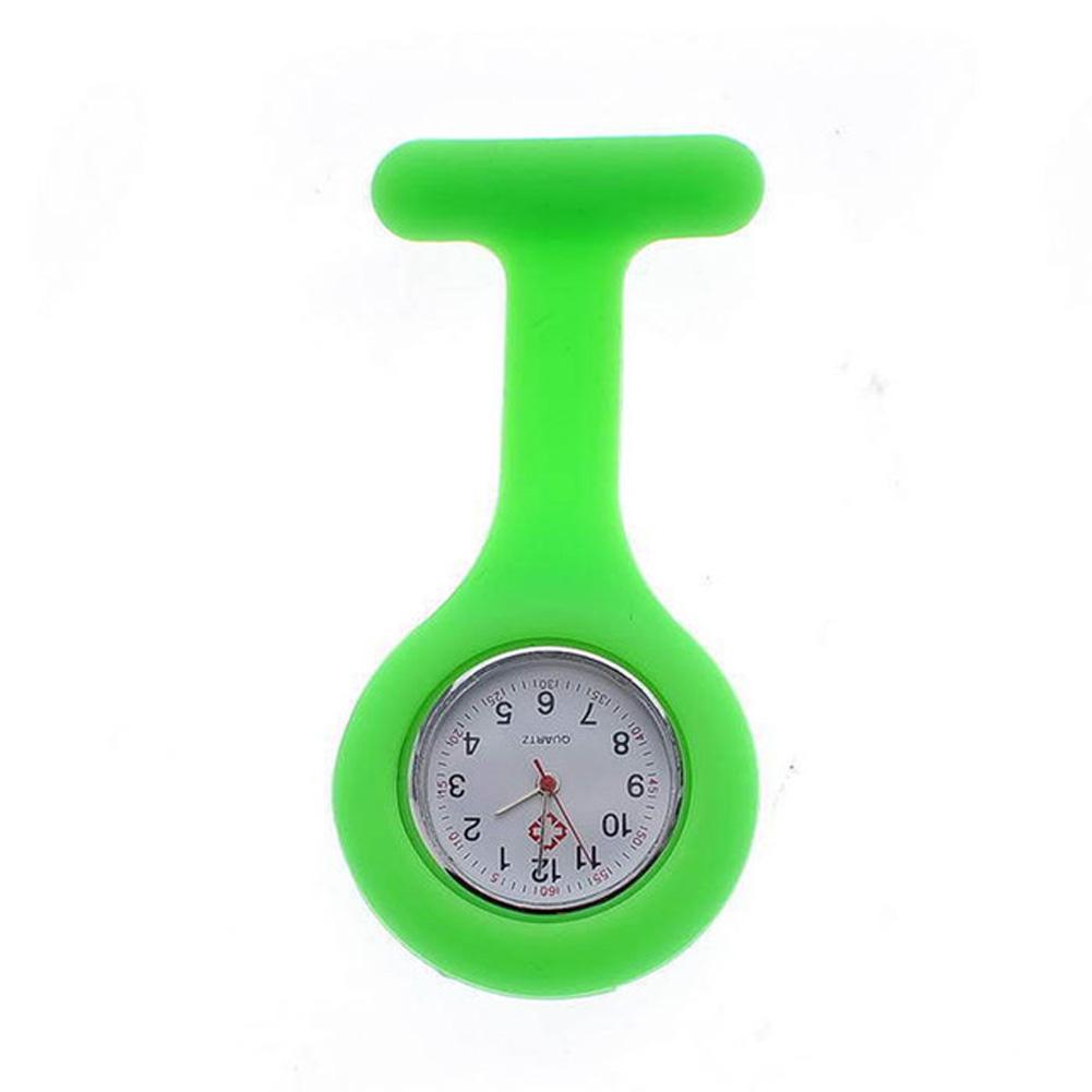 10pcs/set Nurses Watch Portable Pin Buckle Plastic Case Watch High Quality Silicone Watch