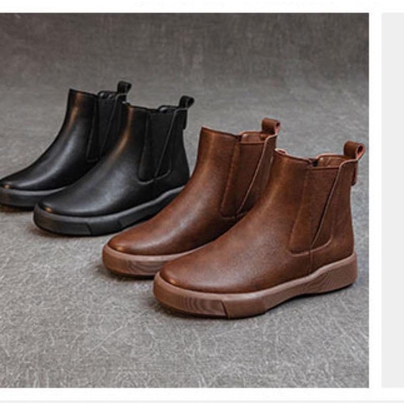 New Autumn and Winter Shoes Soft-soled Boots Women's Versatile Thick-soled Ankle Boots and Extra-thick Boots