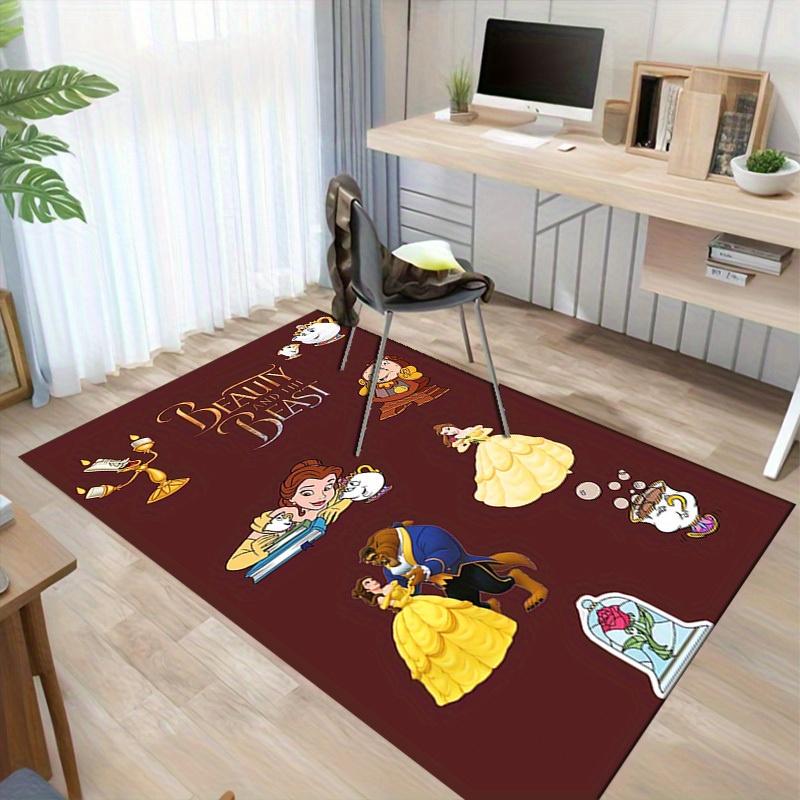 1pc. Beauty and The Beast Theme Rug - Perfect for Home Decor, Office Carpet, Outdoor Use, and Gift Ideas!z041412