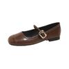 Silver word with light mouth flat bottom Mary Jane women's shoes new with skirt single shoes