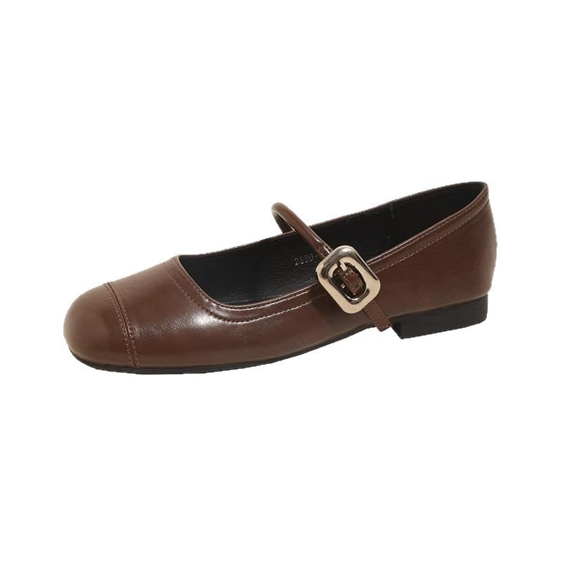 Silver word with light mouth flat bottom Mary Jane women's shoes new with skirt single shoes
