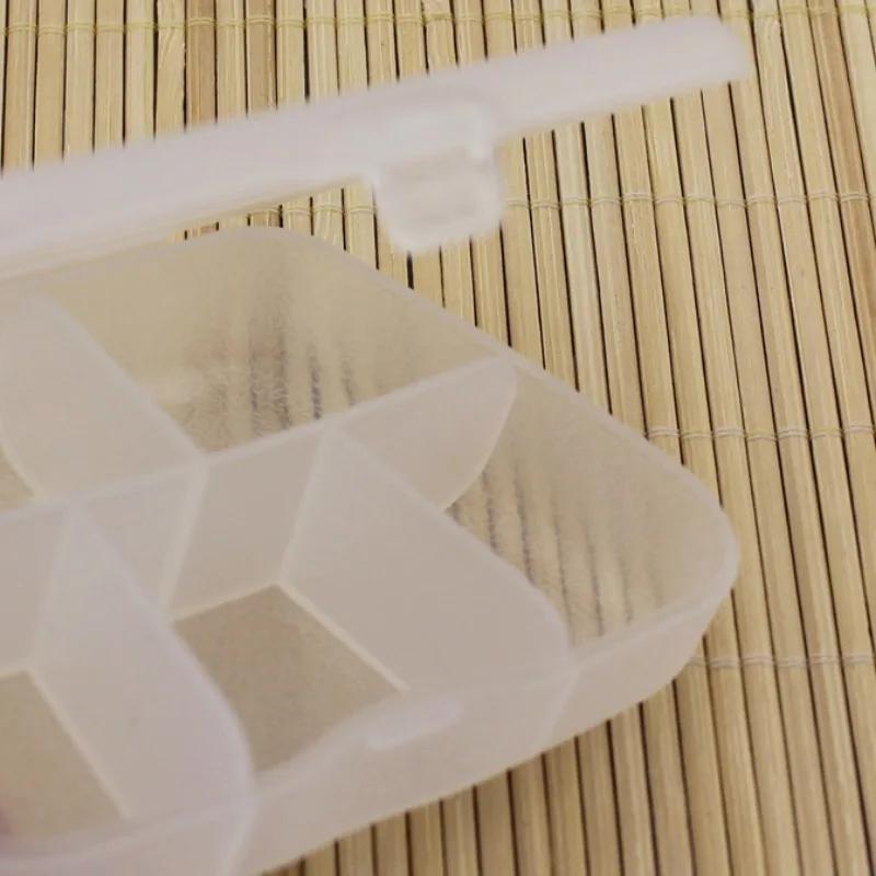 1PC Transparent PP Frosted Plastic Pill Storage Box Portable Outdoor Travel 5-Cell Pill Capsule Sorting Storage Organizer