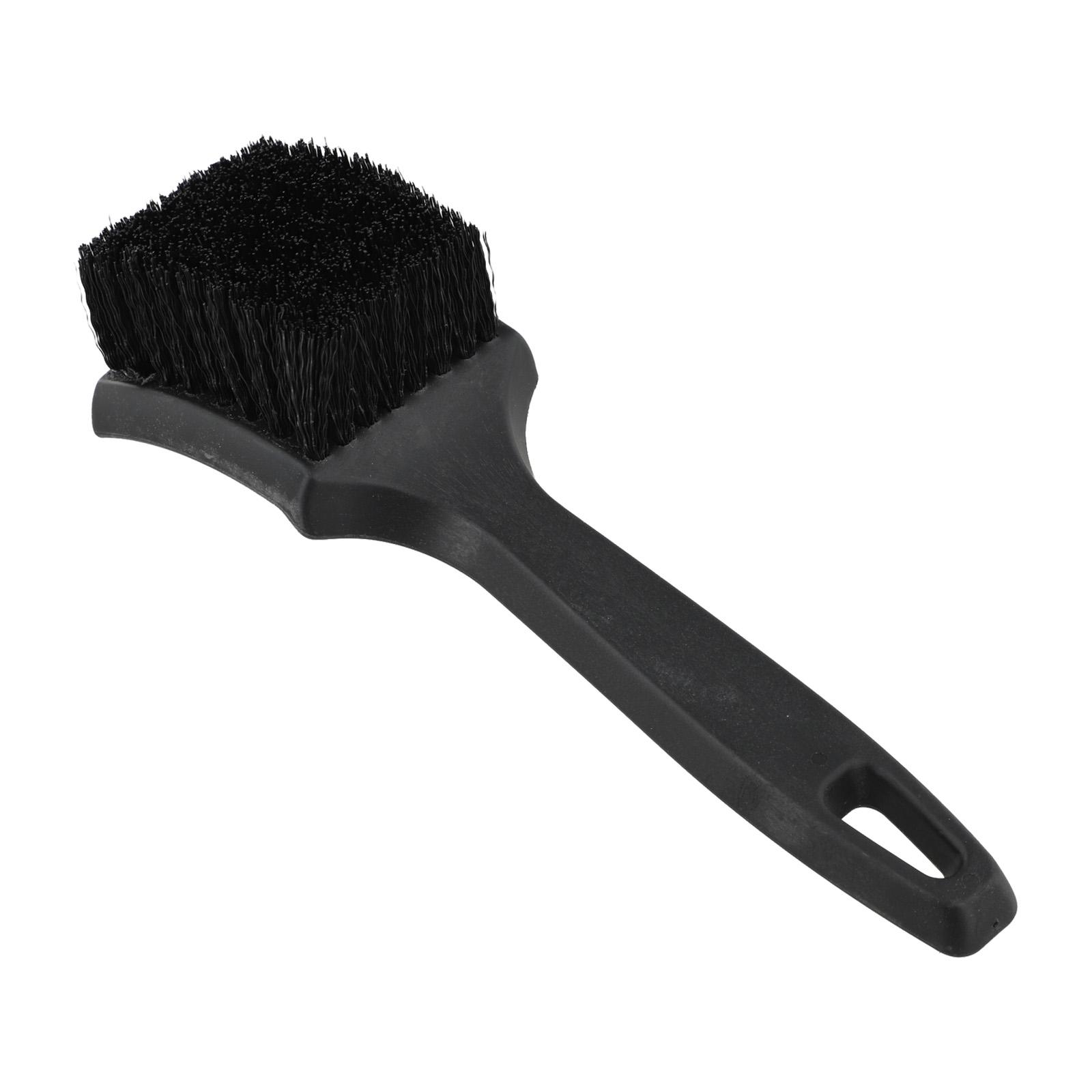 

Auto Washing Brush Car Tire Brush Multi-Function Cleaner Nylon Bristles Plastic Handle Scrubbing Tool Tire Scrub Brush чёрный
