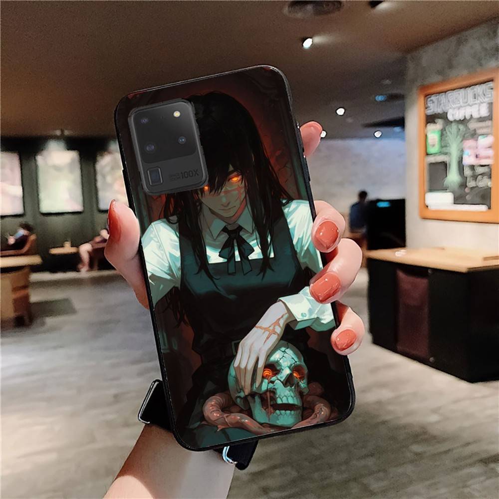 Amine Girl Mitaka Asa Chainsaw Man Phone Case For Samsung S 24 Fe 25 Ultra Plus 20 Lite 21 30 22 23 24 22 Ultra 5G Fundas