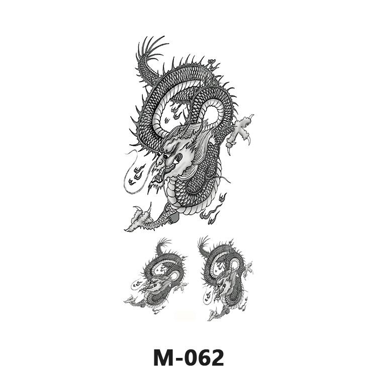 Customize Wolf Dragon Spider Scorpion Animal Temporary Tattoo Designs for Man