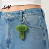 Funny Food Shape Bag Ornaments Handmade Wool Felt Fruit Keychain Cute Vegetable Key Ring for Keychains Backpack Avocado Broccoli Green Onion