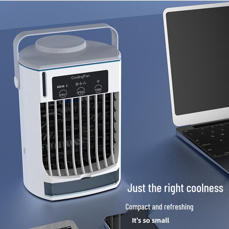 USB-Powered Leafless Mini Air Conditioner Fan for Home or Office