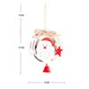 New Year Wooden Hanging Cute Burlap Christmas Tree Ornaments Party Decorations Pendants with Bells