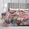 sydney sweeney Flannel Blanket  Super Soft Bedding Throws for Bedroom Picnic Novelty Bedspread Sofa Bed Cover