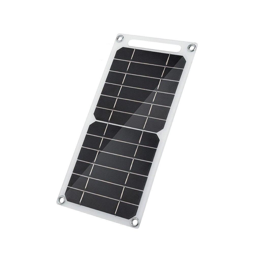 Panel Solar USB de alta potencia de 5V, impermeable para exteriores, senderismo, Camping, células portátiles, Banco de energía, cargador Solar de batería