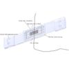 Crack Gauge Monitor Gauge Acrylic Crack Monitoring Record Tool Crack Measuring Instrument For Monitoring Wall Deformation Cracks